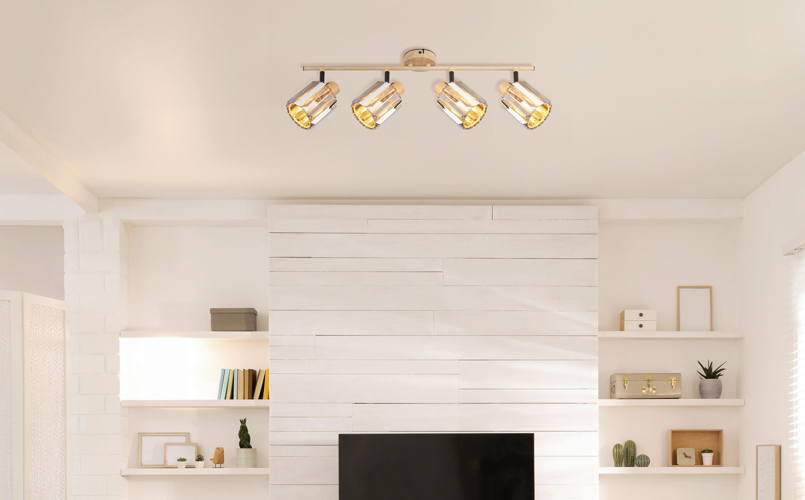 STRAHLER RUN 64 cm - Braun/Grau, Trend, Glas/Metall (64cm)