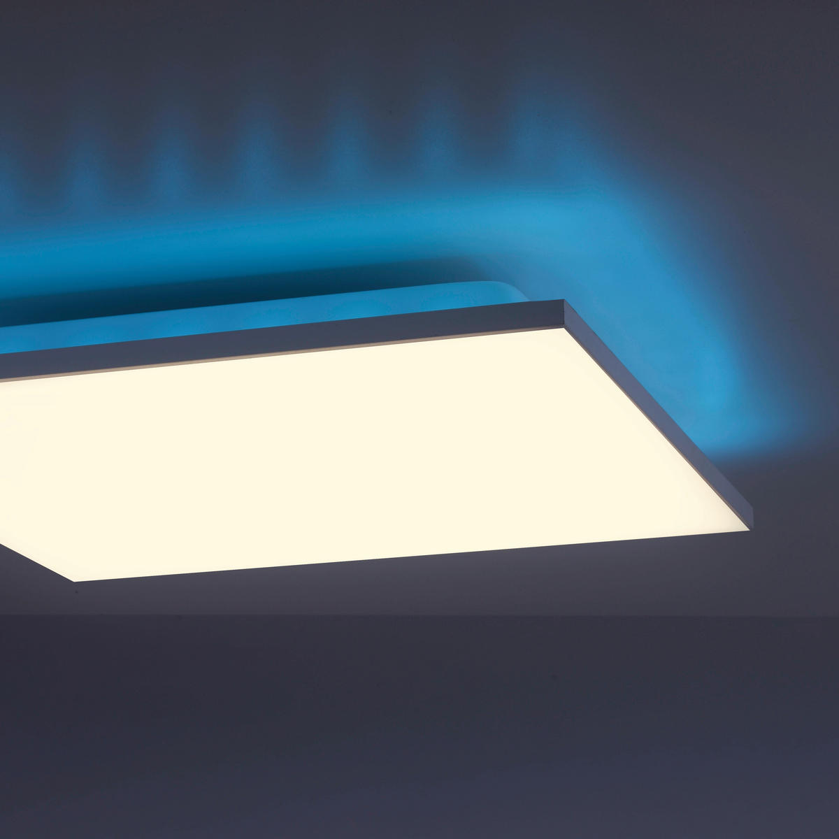 LED-DECKENLEUCHTE Gustav 45/45/7 cm   - Weiß, Design, Kunststoff/Metall (45/45/7cm)