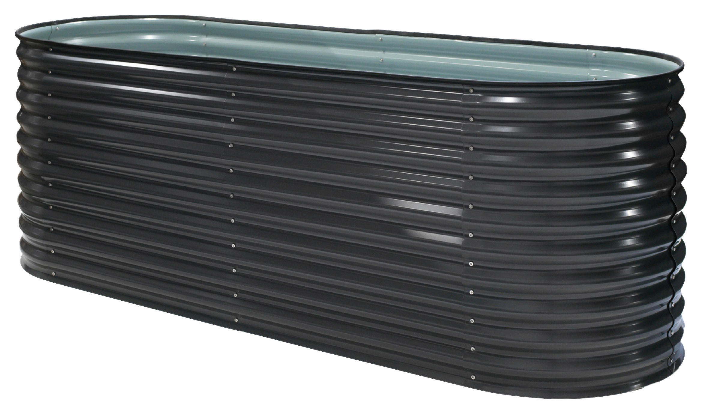 HOCHBEET 240/82/80 cm  - Anthrazit, Basics, Metall (240/82/80cm)