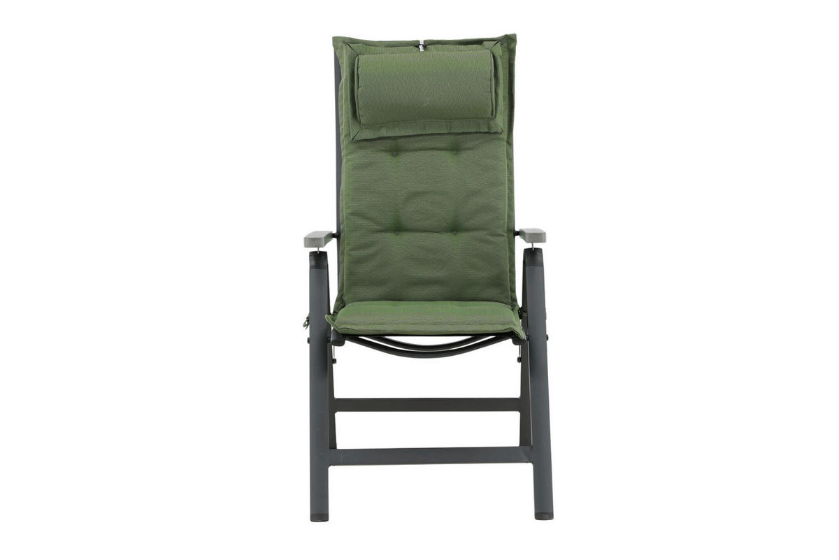 RELAXSESSELAUFLAGE in Grün  - Grün, MODERN, Textil (116/5,5/46cm) - Gardenson