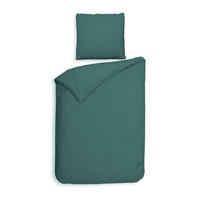 BETTWÄSCHE Banda Makosatin 155/220 cm  - Graugrün, Basics, Textil (155/220cm)