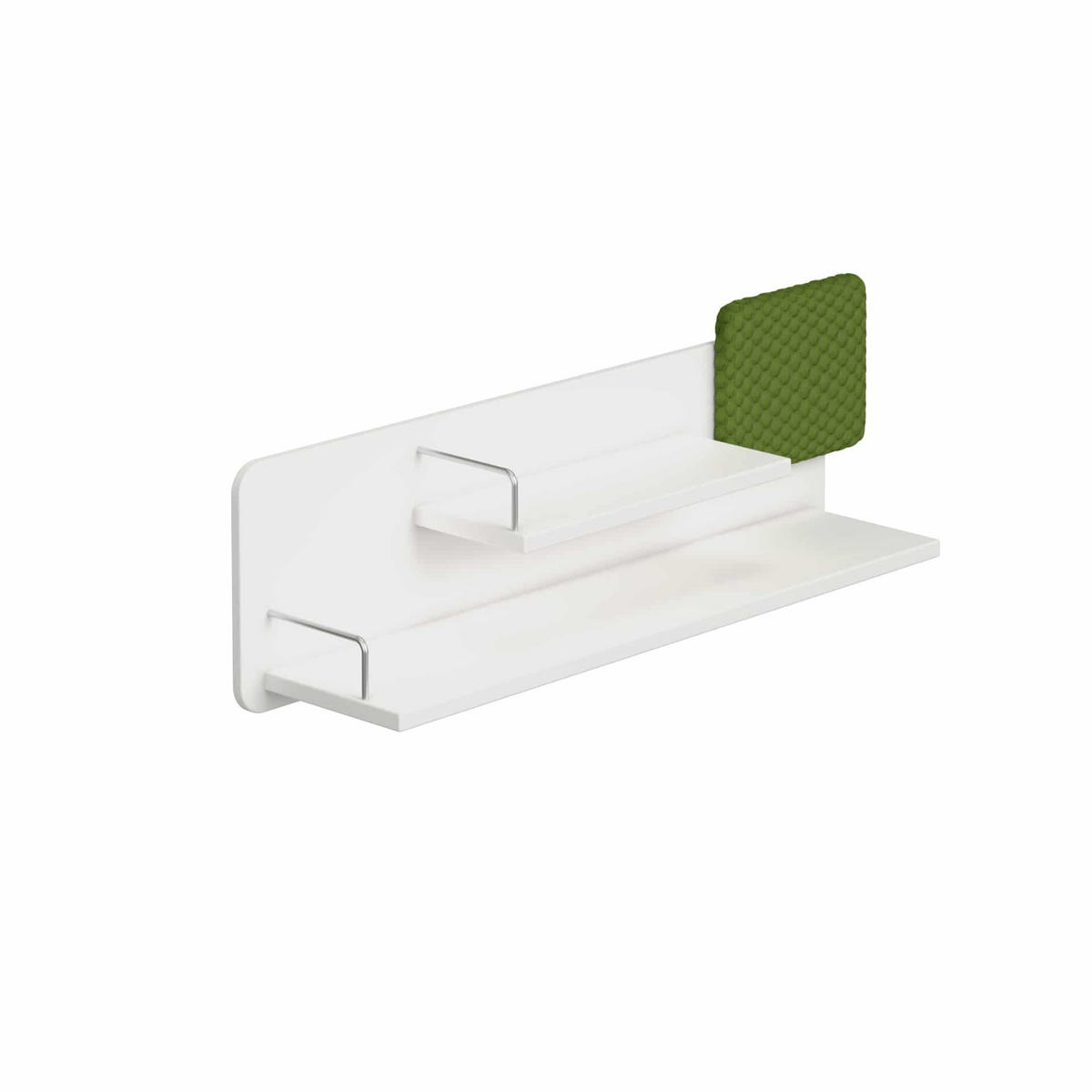 FALIPOLC 105,5/33,8/23,6 cm  - fehér/zöld, Konventionell, faalapú anyag/textil (105,5/33,8/23,6cm) - Paidi