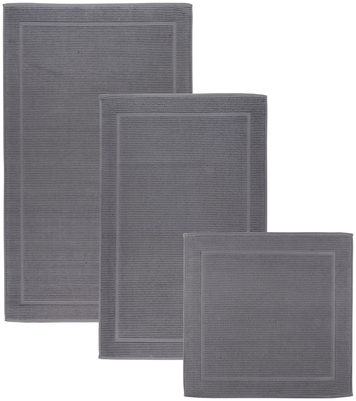 KOUPELNOVÁ PŘEDLOŽKA, 50/60 cm - antracitová, Basics, textil (50/60cm) - Bio:Vio