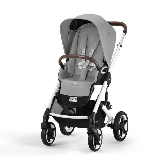 KINDERWAGEN  Talos S Lux  Stone Grey  - Silberfarben/Grau, Basics, Textil/Metall (91/60,5/110cm) - cybex GOLD