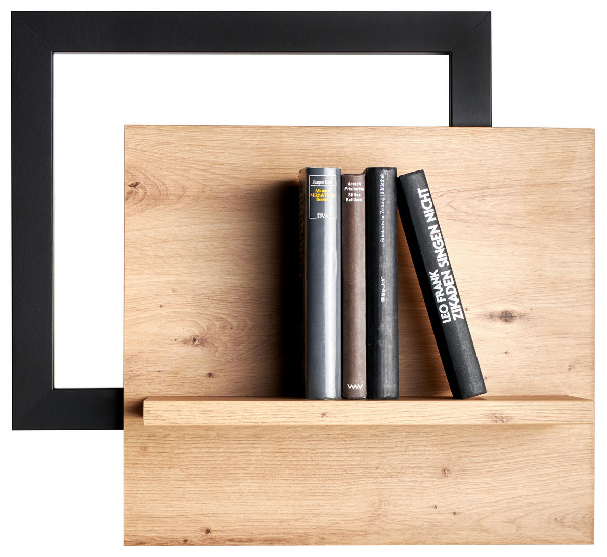 WANDBOARD  56/51/24 cm  - Eichefarben/Anthrazit, Design, Holzwerkstoff (56/51/24cm) - Carryhome