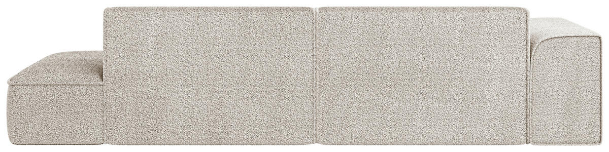 ECKSOFA BILLUND Sandfarben Cord Nierenkissen  - Sandfarben/Schwarz, KONVENTIONELL, Kunststoff/Textil (294/165cm) - Livetastic