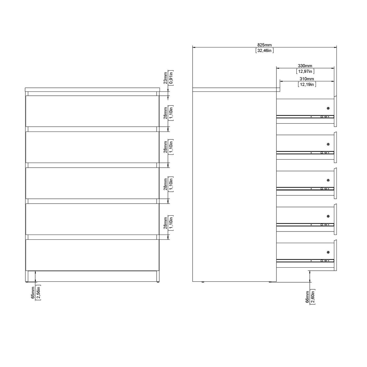 KOMMODE  in 77/111,3/50 cm  - Kaschmir/Eichefarben, Basics, Holzwerkstoff (77/111,3/50cm) - Boxxx