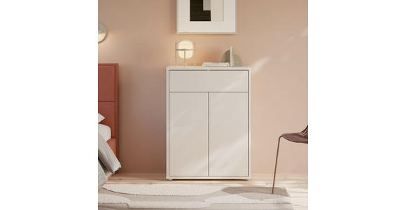 SCHUHSCHRANK  in 74,5/99,1/34,9 cm  - Sandfarben/Grau, MODERN, Holzwerkstoff/Kunststoff (74,5/99,1/34,9cm) - Carryhome