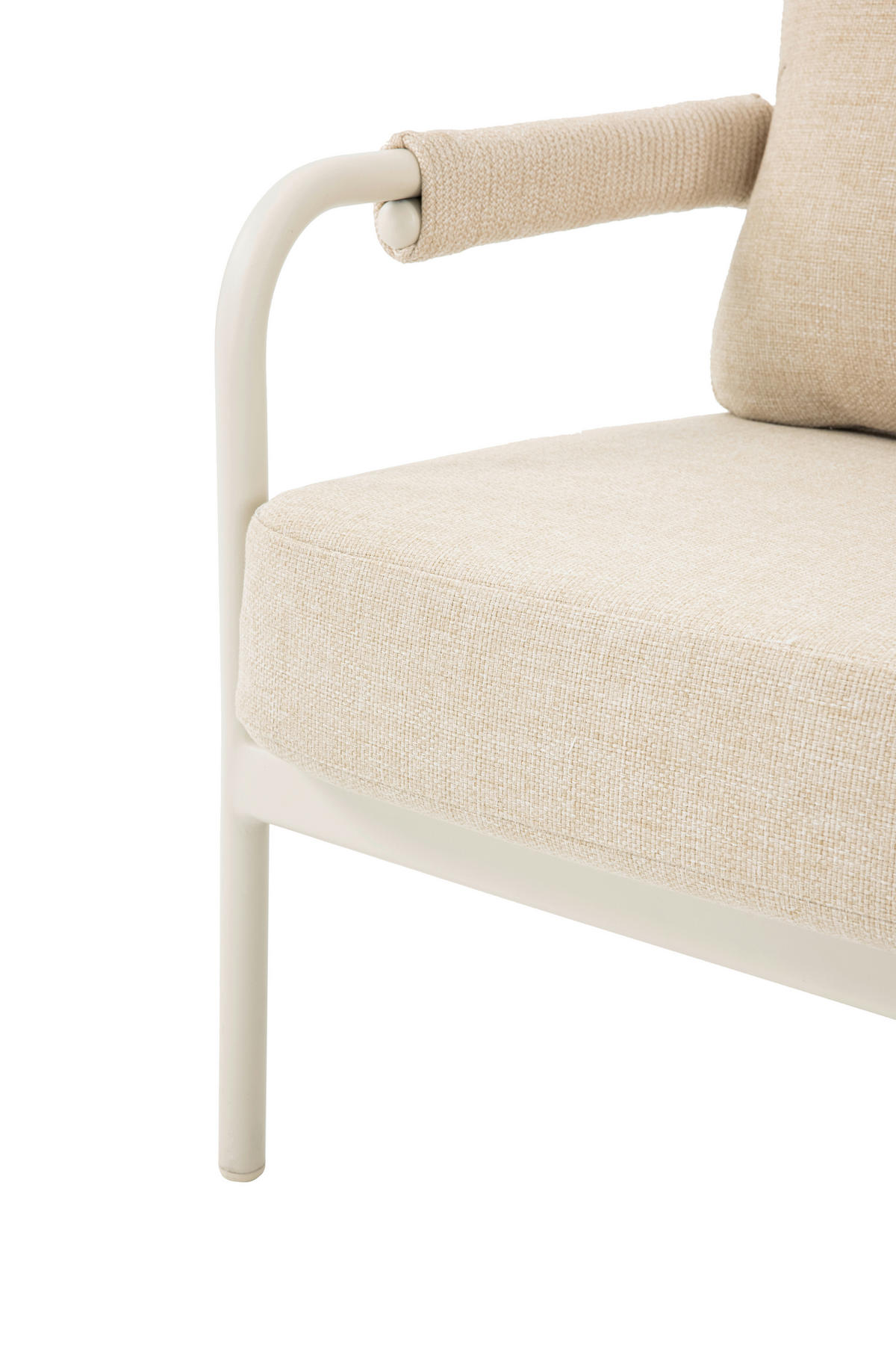 GARTENSET Metall, Textil, Stein  - Elfenbein/Beige, Design, Textil/Stein - Dieter Knoll