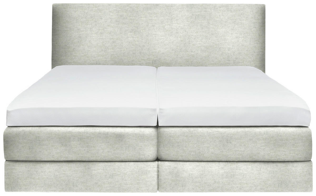 BOXSPRINGBETT 200/200 cm  in Hellgrau  - Hellgrau, KONVENTIONELL, Holz/Textil (200/200cm) - Dieter Knoll