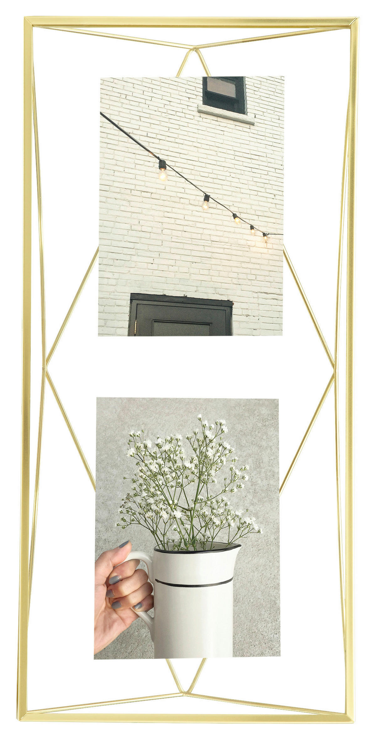 COLLAGERAM 22,9/8,3/48,3 cm  - mässingsfärgad, Design, metall/glas (22,9/8,3/48,3cm) - Umbra