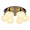 TAKLAMPA 65/26,5 cm  - klar/svart, Klassisk, metall/glas (65/26,5cm) - Globo