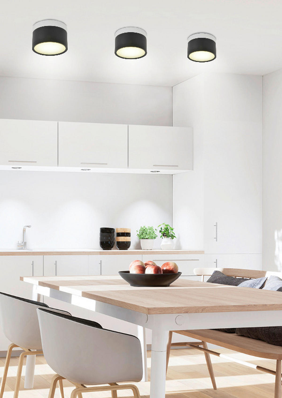 LED-DECKENLEUCHTE 8.8/8.8/6.4 cm   - Design, Metall (8.8/8.8/6.4cm)