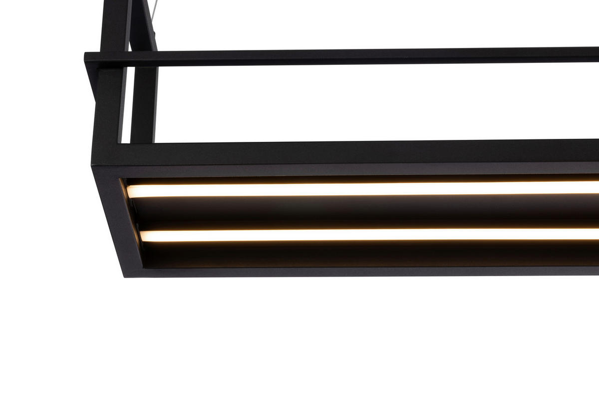 LED-HÄNGLAMPA 118/22/150 cm  - svart, Design, metall (118/22/150cm) - Novel