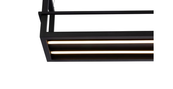 LED-HÄNGELEUCHTE Bury 118/22/150 cm  - Schwarz, Design, Metall (118/22/150cm) - Novel