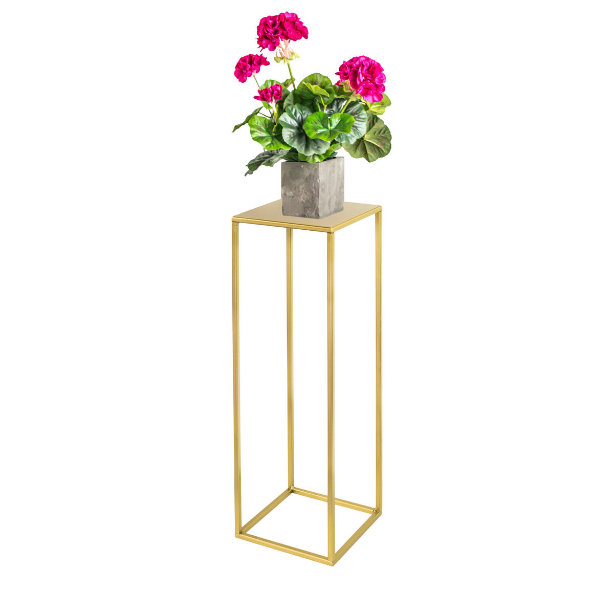 BLUMENSTÄNDER in Metall  - Goldfarben, Basics, Metall (19/62/19cm)