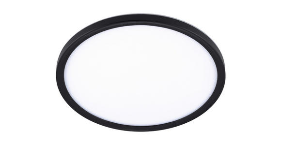 LED-DECKENLEUCHTE 29,3/2,8 cm   - Schwarz, Basics, Kunststoff (29,3/2,8cm) - Novel