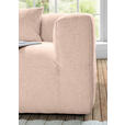 ECKSOFA Rosa Flachgewebe  - Schwarz/Rosa, KONVENTIONELL, Kunststoff/Textil (170/280cm) - Carryhome