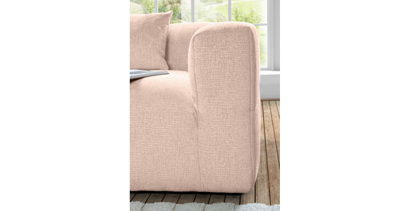 ECKSOFA Rosa Flachgewebe  - Schwarz/Rosa, KONVENTIONELL, Kunststoff/Textil (170/280cm) - Carryhome