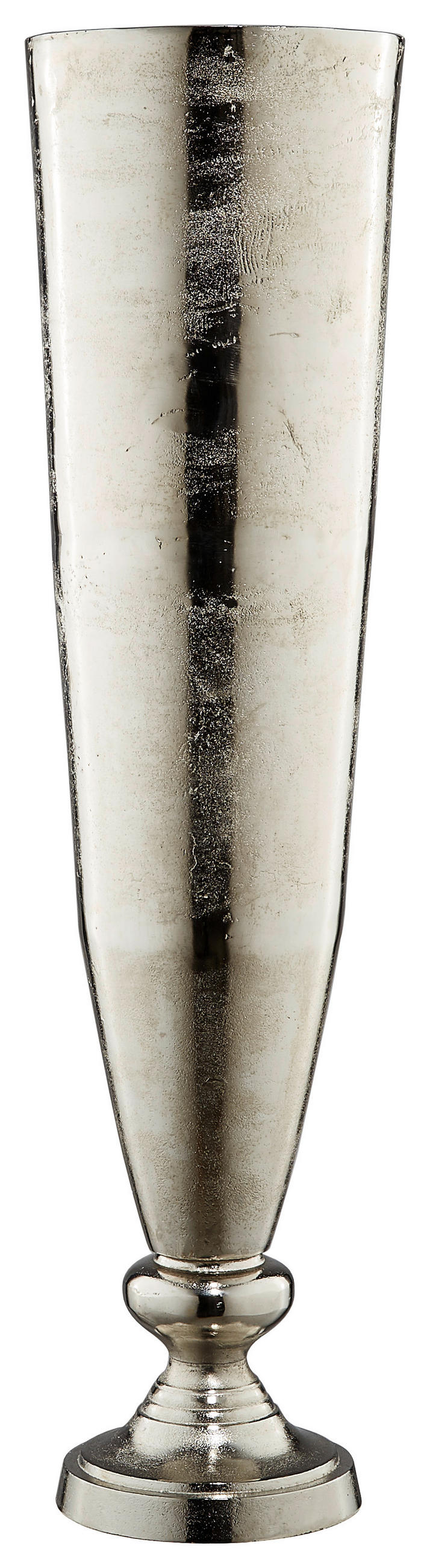 BODENVASE 92,5 cm  - Nickelfarben, Basics, Metall (24/92,5cm) - Ambia Home