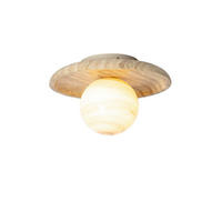 DECKENLEUCHTE It's about RoMi 25/15,5/25 cm  - Sandfarben, Trend, Glas/Stein (25/15,5/25cm) - It's about Romi