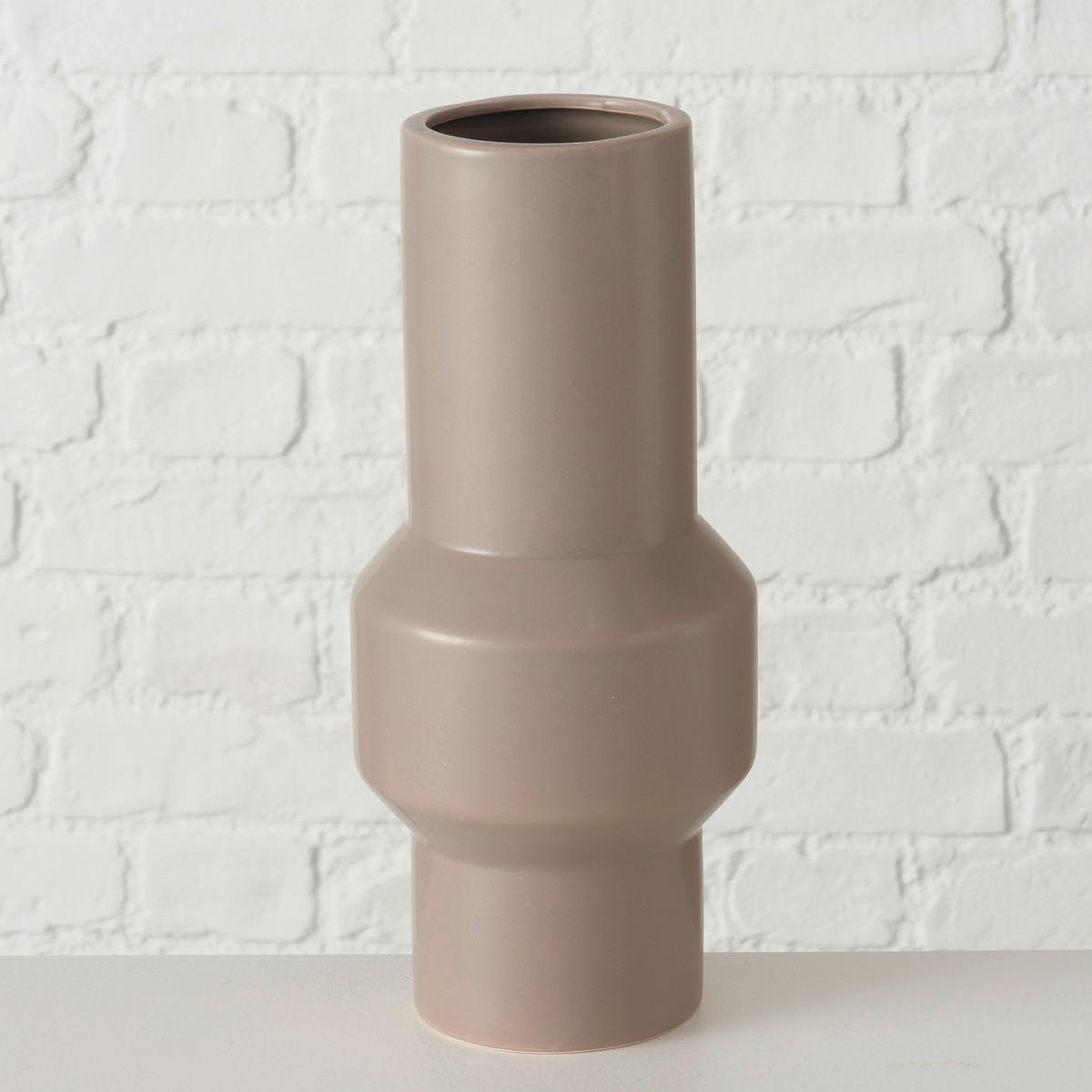 VASE  - Beige, Basics, Keramik (30/13cm) - Ambia Home