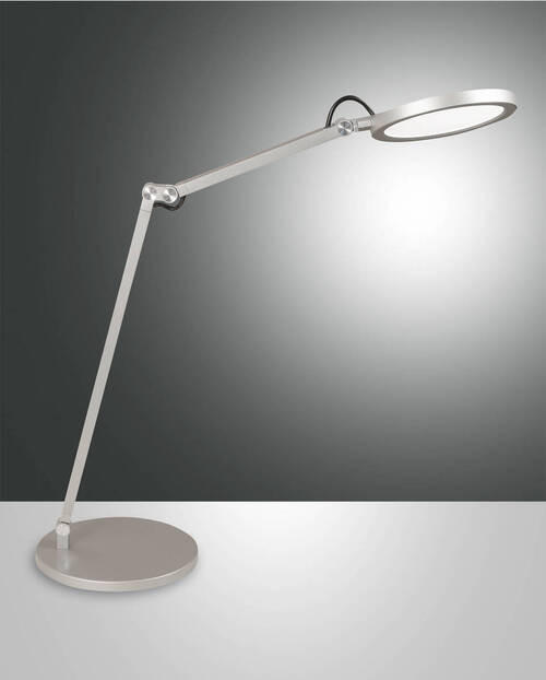 LED-SCHREIBTISCHLEUCHTE Regina 52/80 cm   - Alufarben, Basics, Metall (52/80cm) - Fabas Luce