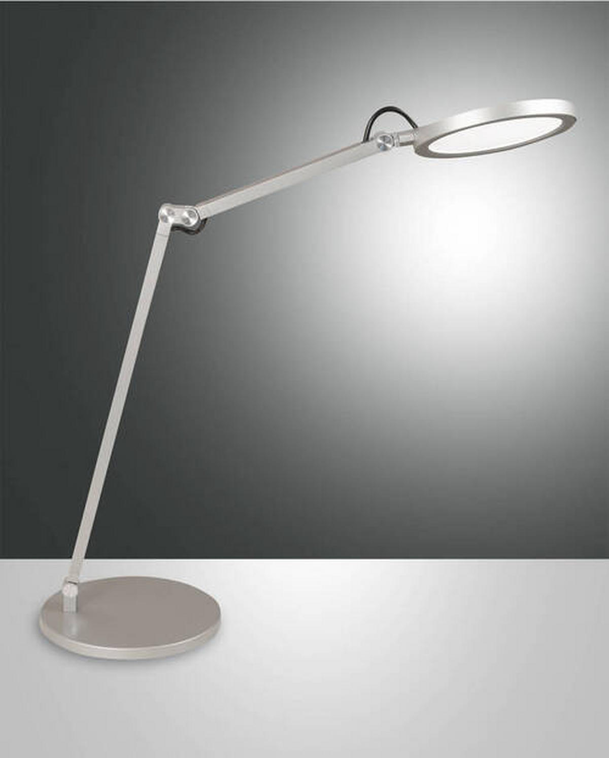 LED-SCHREIBTISCHLEUCHTE 52/80 cm   - Alufarben, Basics, Metall (52/80cm) - Fabas Luce
