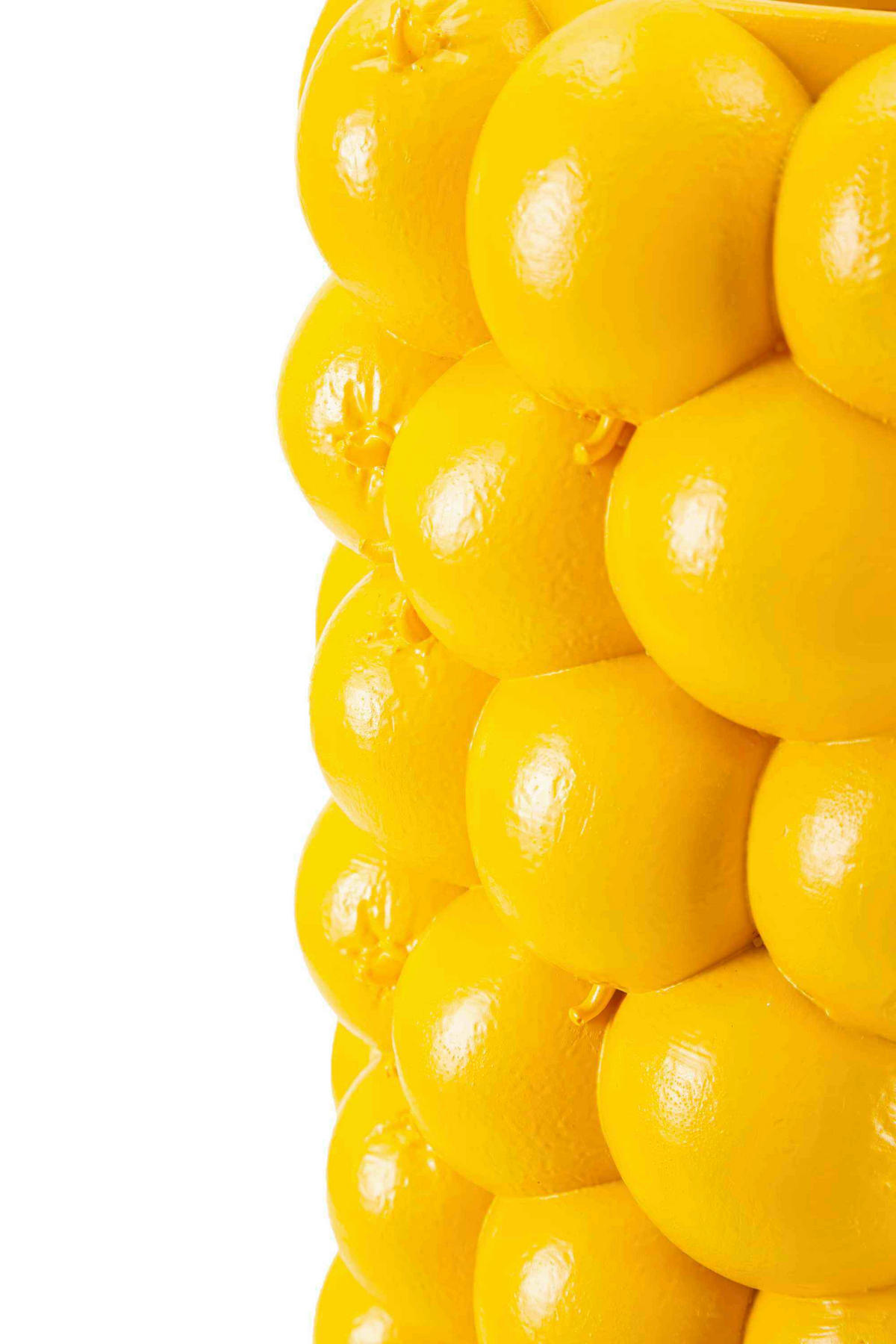 VASE  - Gelb, Basics, Kunststoff (21/28/21cm)