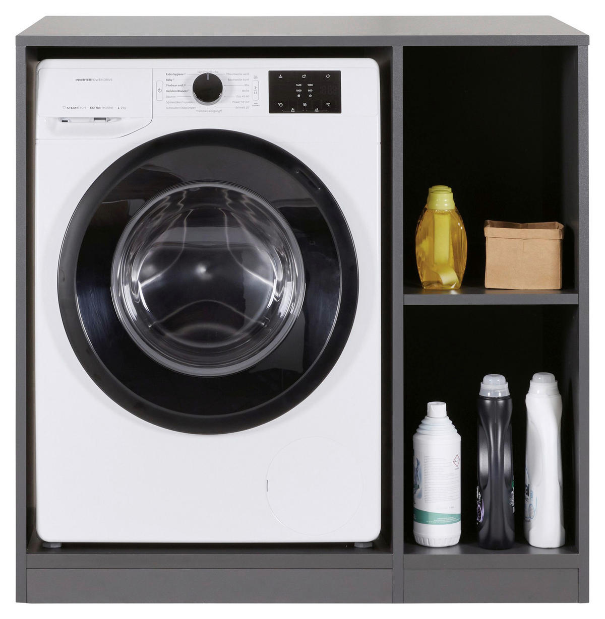 HAUSWIRTSCHAFTSRAUM 99/208/68 cm  in Anthrazit  - Anthrazit, MODERN, Holzwerkstoff (99/208/68cm) - home24