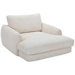 XXL-SESSEL - Creme/Schwarz, KONVENTIONELL, Kunststoff/Textil (132/81/158cm) - Carryhome