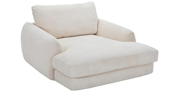 XXL-SESSEL - Creme/Schwarz, KONVENTIONELL, Kunststoff/Textil (132/81/158cm) - Carryhome