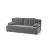SCHLAFSOFA MUNICH in Flachgewebe Grau  - Schwarz/Grau, Design, Kunststoff/Textil (200/88/86cm) - MID.YOU