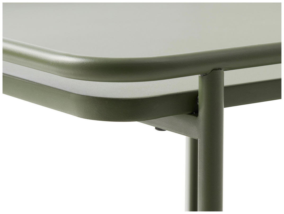 BEISTELLTISCH 45/45/44,3 cm Olivgrün quadratisch  - Olivgrün, Basics, Metall (45/45/44,3cm) - Xora