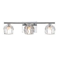 BADEZIMMER-WANDLEUCHTE Elstead Regalia 55/16,6 cm   - Chromfarben, Design, Glas/Metall (55/16,6cm) - Elstead Lighting