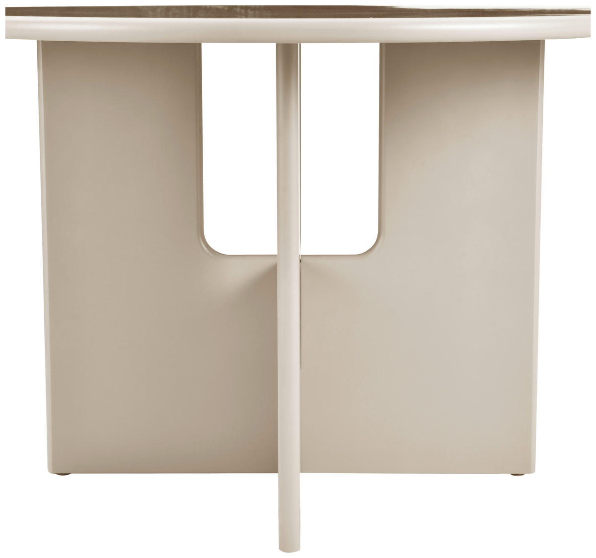 ESSTISCH 120/120/76 cm Nachbildung  Holzwerkstoff rund Greige  - Greige, Design, Holzwerkstoff (120/120/76cm) - Carryhome
