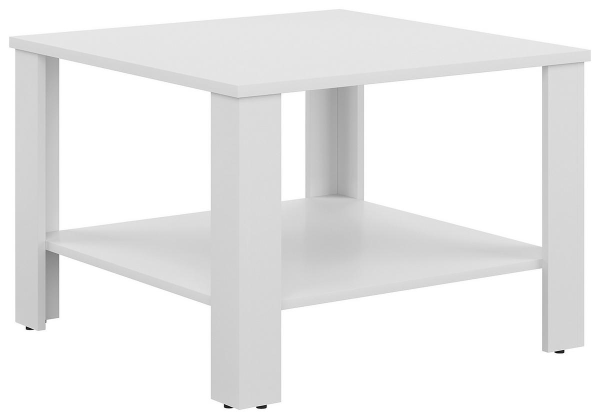 KONFERENČNÍ STOLEK, bílá, kompozitní dřevo, 67,5/47,5/67,5 cm - bílá, Basics, kompozitní dřevo (67,5/47,5/67,5cm) - Carryhome