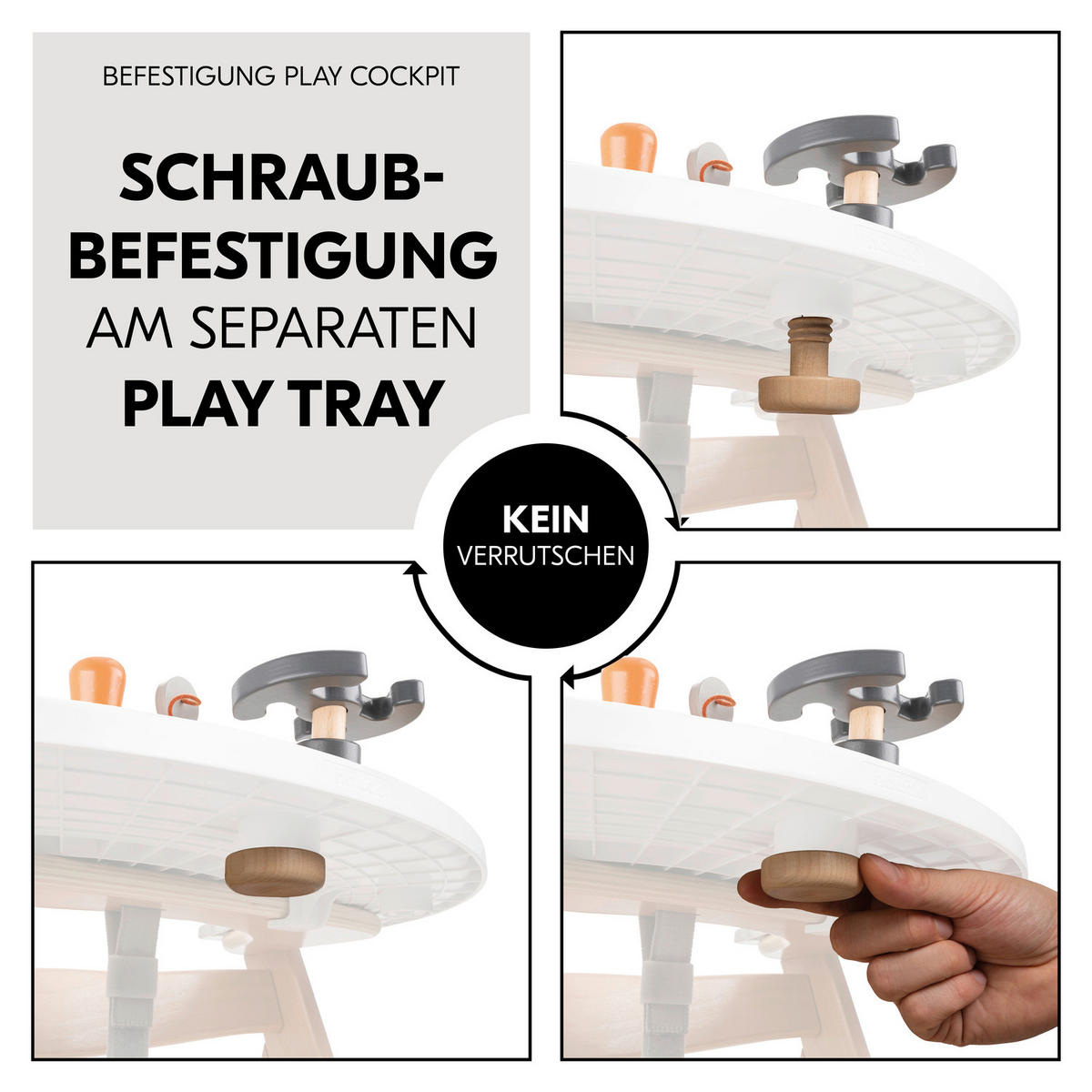 MOTORIKSPIEL Play Cockpit  - Multicolor, Basics, Holz (37/8,3/15cm) - Hauck