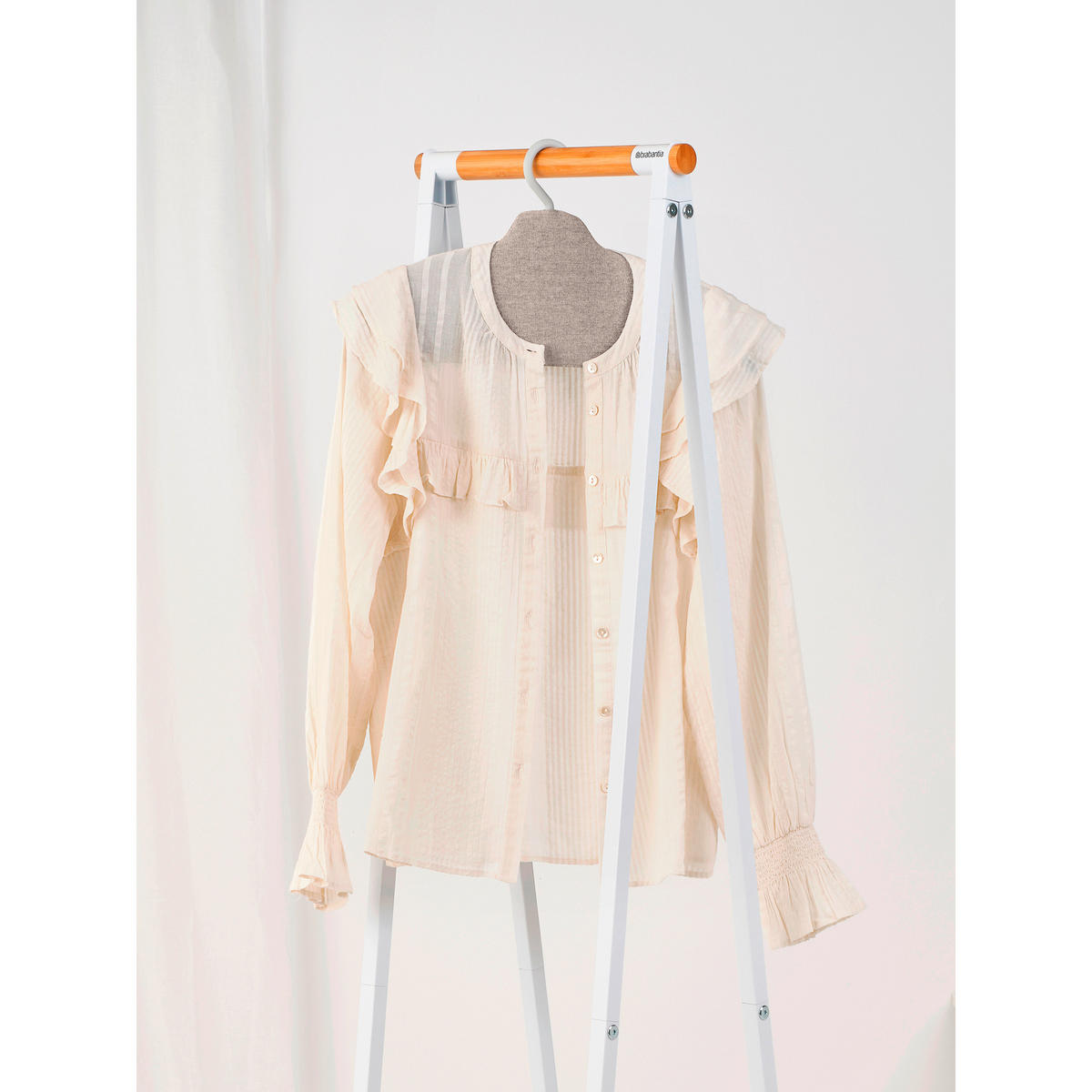 KLEIDERBÜGEL Textil  - Grau, Basics, Textil (41,5/22,5/22,5cm) - Brabantia