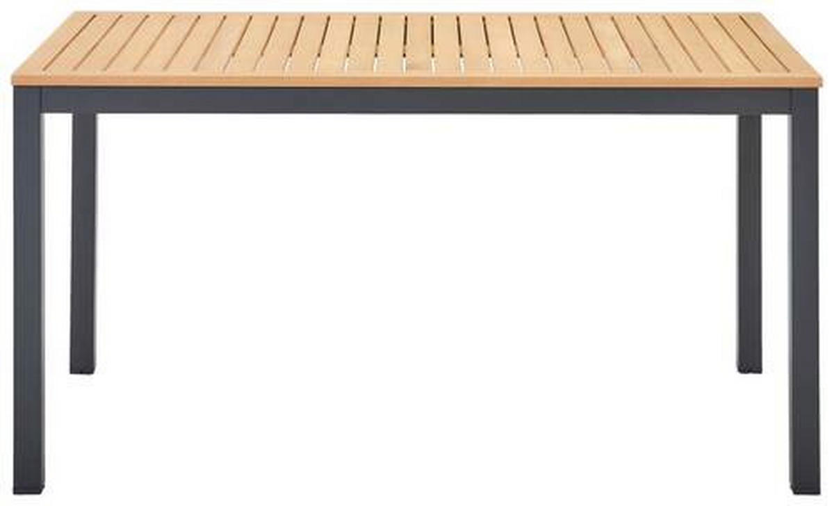 GARTENTISCH 148/85/75 cm Holz, Metall rechteckig  - Anthrazit/Naturfarben, MODERN, Holz/Metall (148/85/75cm) - Ambia Garden