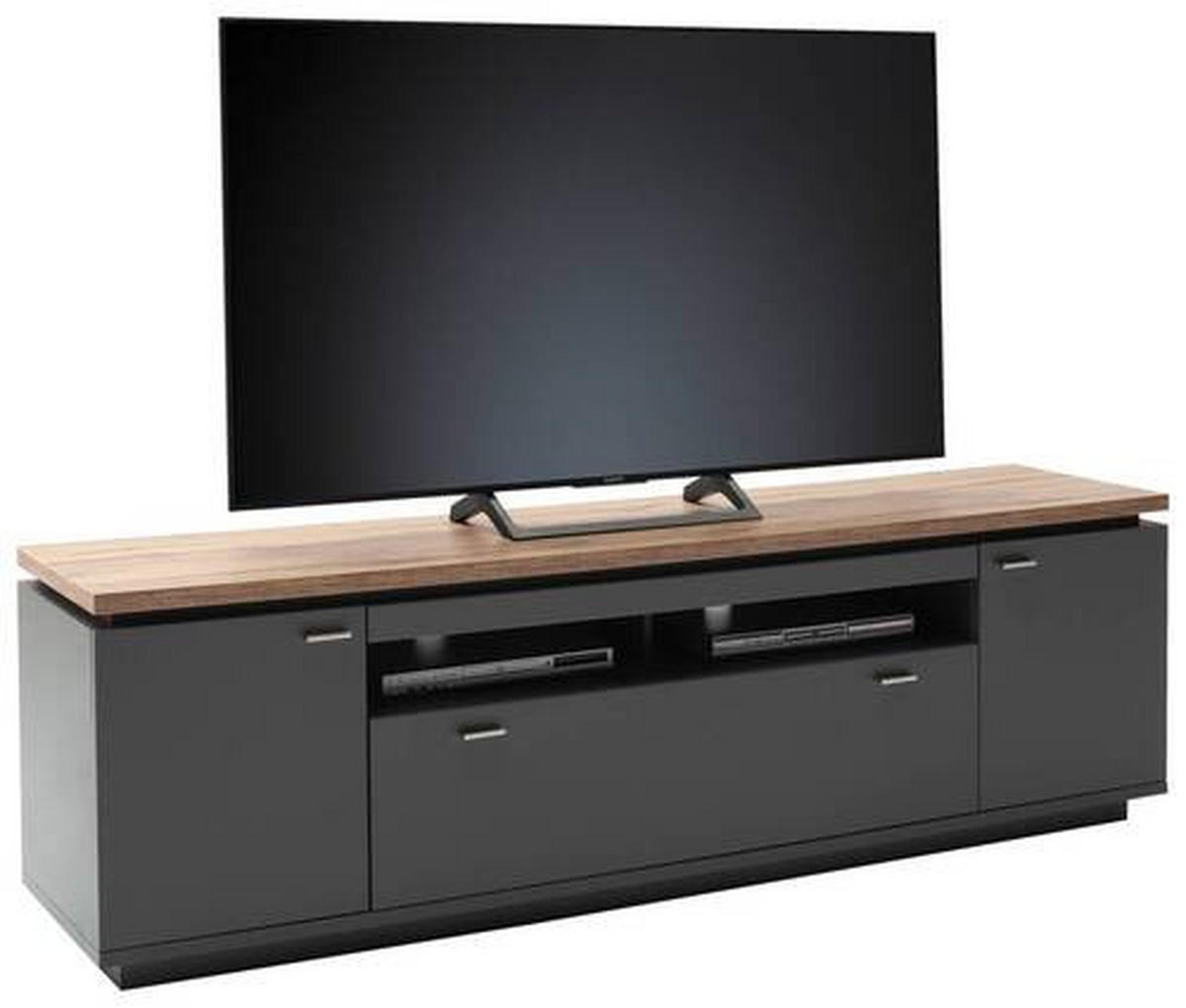 TV-ELEM 210/65/50 cm  - Wotan tölgy/szürke, Design, faalapú anyag/fém (210/65/50cm) - Stylife