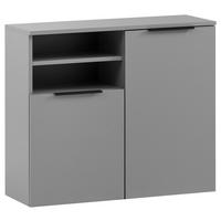 HÄNGESCHRANK 80,4/70/32 cm  - Platinfarben/Schwarz, MODERN, Holzwerkstoff/Metall (80,4/70/32cm) - MID.YOU