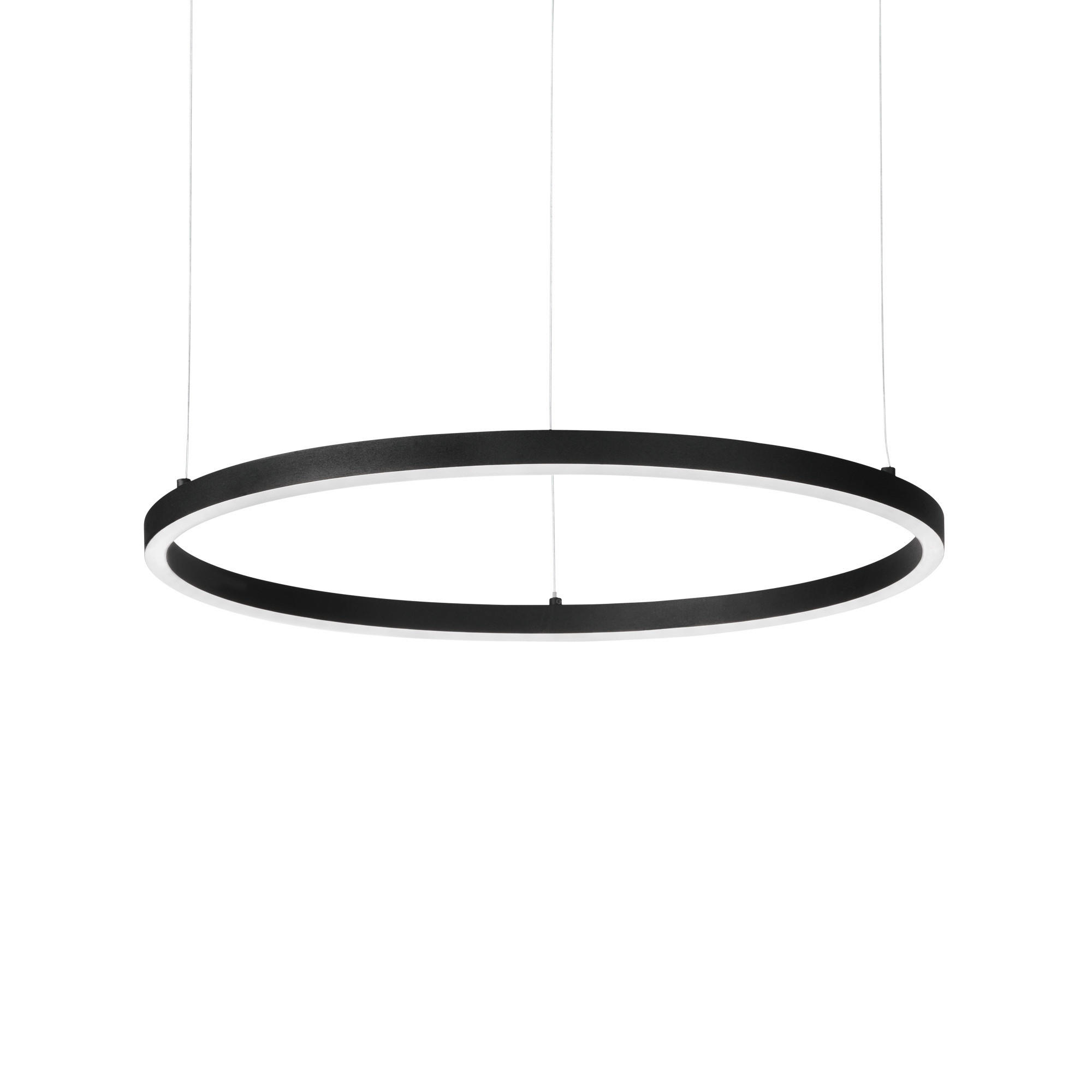 LED-HÄNGELEUCHTE Oracle Slim 90/27,5/202,5 cm   - Schwarz, Design, Kunststoff/Metall (90/27,5/202,5cm) - Ideal Lux