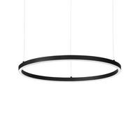 LED-HÄNGELEUCHTE 90/27,5/202,5 cm  - Schwarz, Design, Kunststoff/Metall (90/27,5/202,5cm) - Ideal Lux