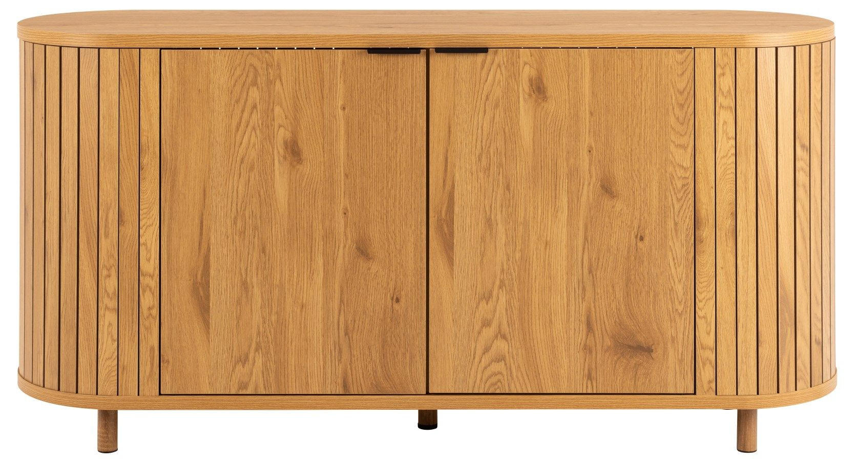BYRÅ 160/80/45 cm  - mörkbrun/ekfärgad, Trend, metall/trämaterial (160/80/45cm)