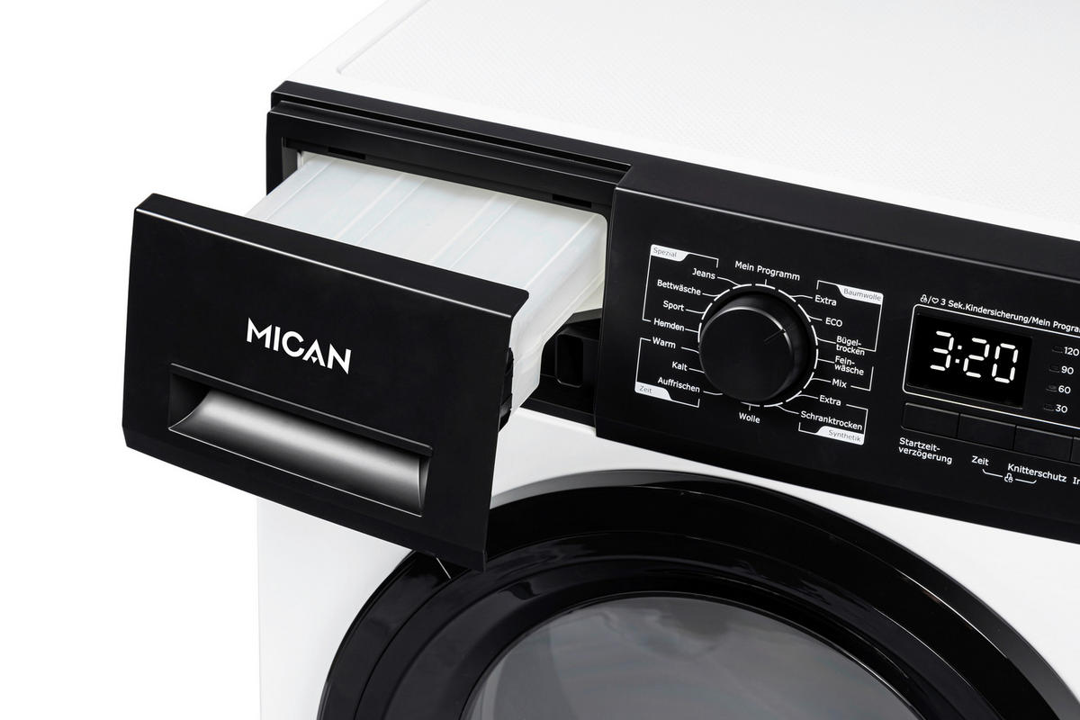 WÄRMEPUMPENTROCKNER WPTL85LDWBA  - Weiß, Basics, Kunststoff/Metall (60/84,5/59,5cm) - Mican