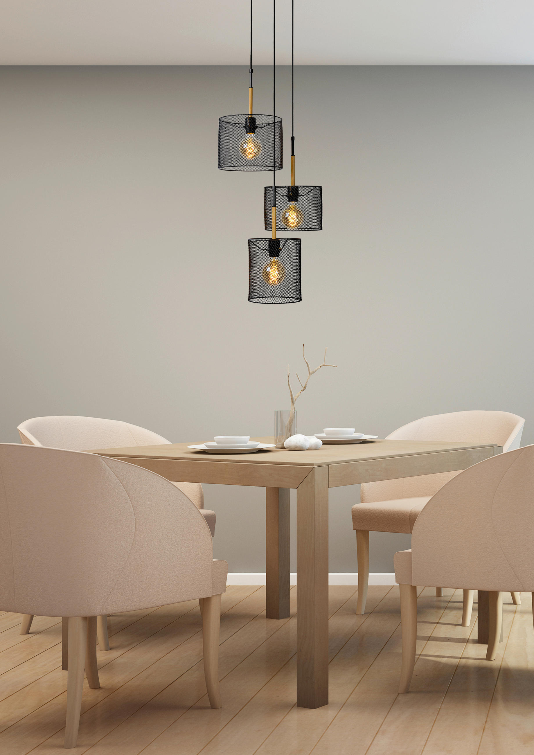 HÄNGELEUCHTE 46/150 cm  - Schwarz, Basics, Metall (46/150cm) - Lucide