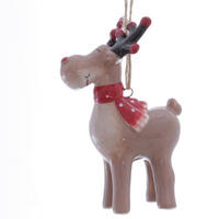 DEKORATIONSHÄNGE  - röd/brun, Lifestyle, keramik (5/3,5/7,5cm) - X-Mas
