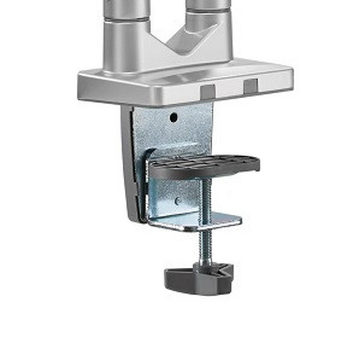 MONITOR-HALTERUNG Metall, Kunststoff Grau, Weiß  - Weiß/Grau, Design, Kunststoff/Metall (110/69,7/11,6cm) - Boxxx