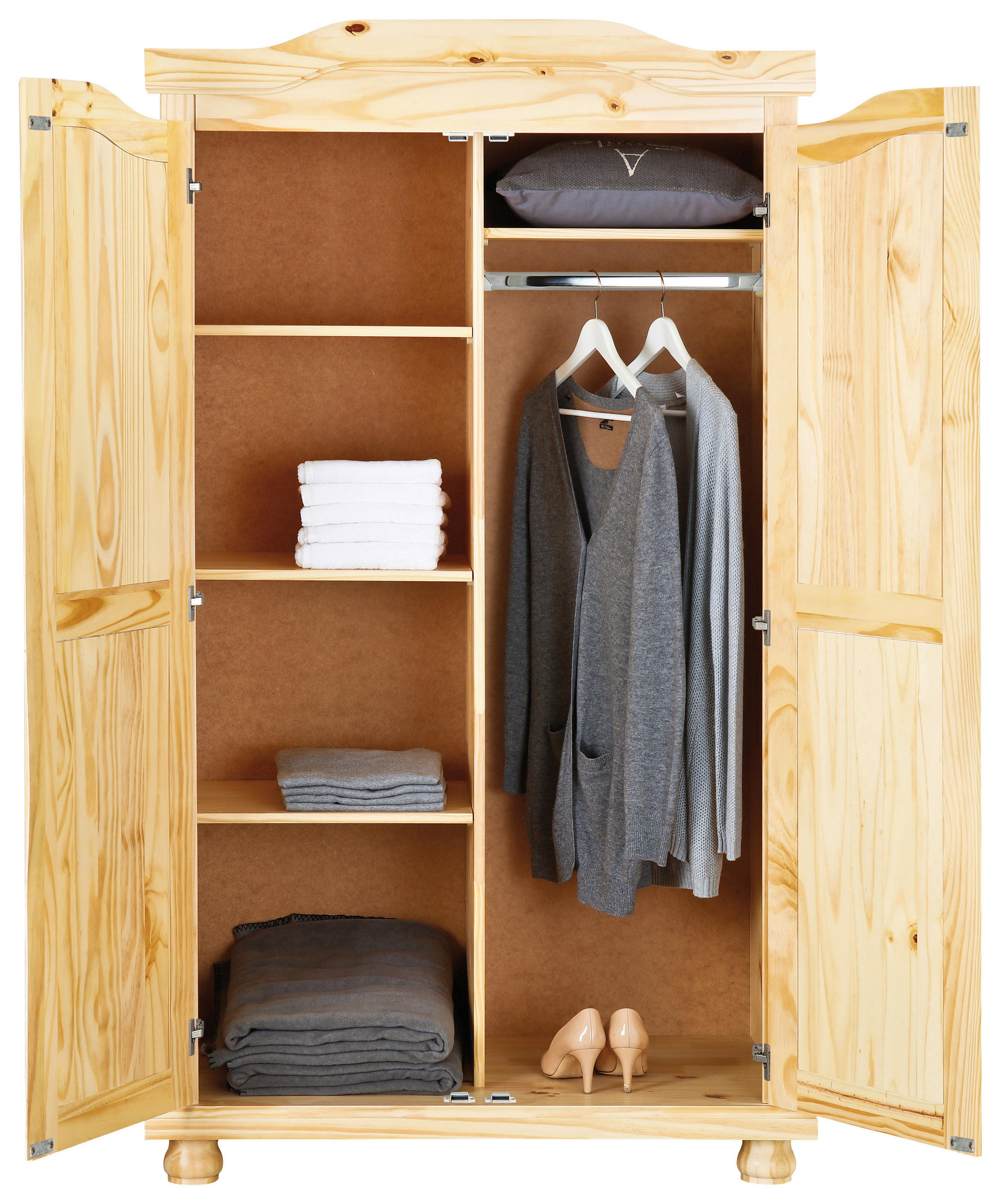 DREHTÜRENSCHRANK 104/180/56 cm 2-türig Kieferfarben  - Eichefarben/Kieferfarben, LIFESTYLE (104/180/56cm) - MID.YOU